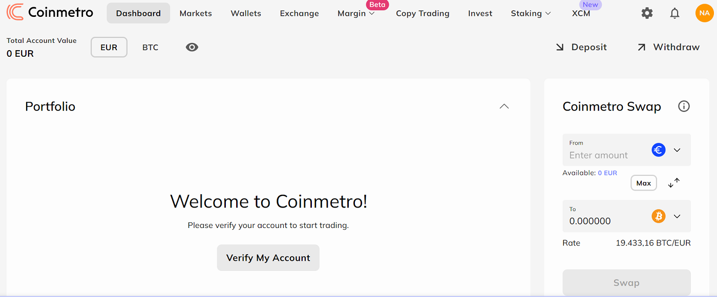 How to Sign Up and Login to a Coinmetro account