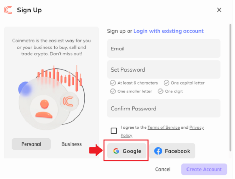 How to Sign Up and Login to a Coinmetro account