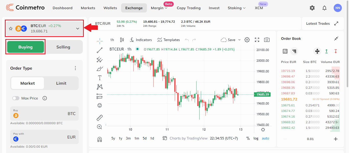 How to Login and start Trading Crypto on Coinmetro